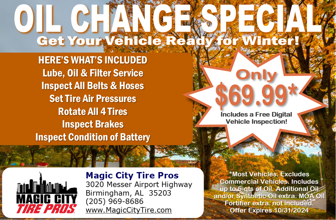 Oil Change special - Magic City Tire & Service